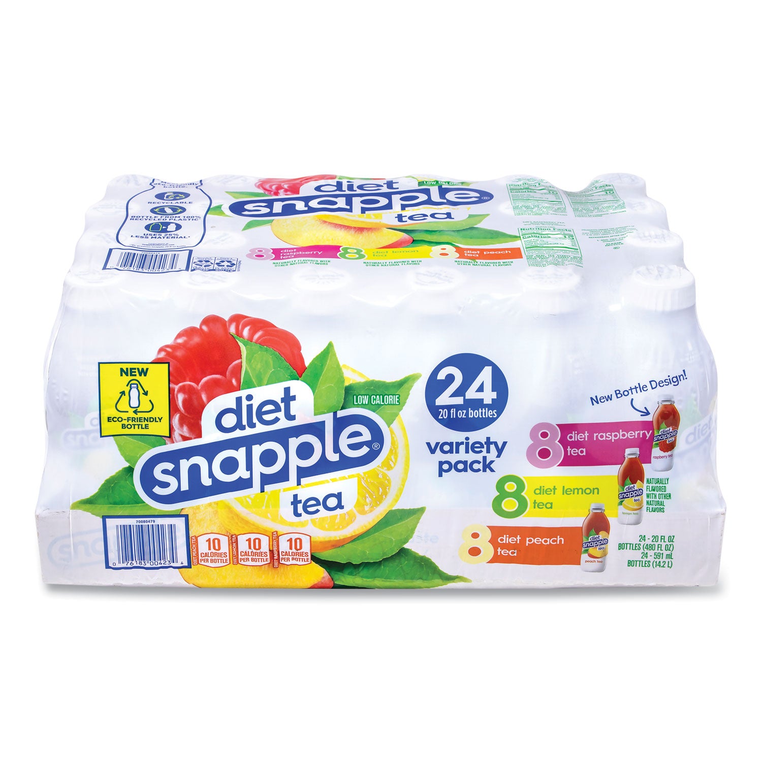 Ice Tea Variety Pack, Assorted Flavors, 20 oz Bottle, 24/Carton, Ships in 1-3 Business Days