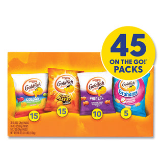 Goldfish Sweet and Savory Variety Pack, Assorted Flavors, 45/Carton, Ships in 1-3 Business Days