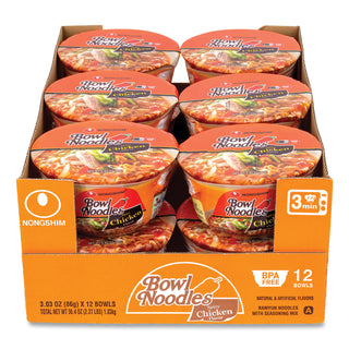 Spicy Chicken Bowl Noodle Soup, Chicken, 3.03 oz Cup, 12/Carton, Ships in 1-3 Business Days