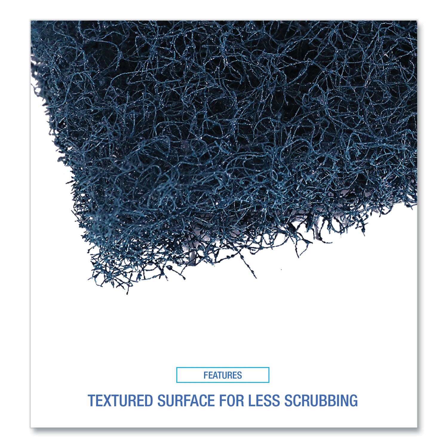 Extra Heavy-Duty Scour Pad, 3.5 x 5, Dark Blue, 20/Carton