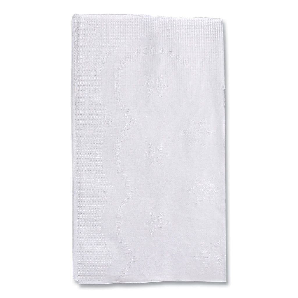 1/8-Fold Dinner Napkins, 2-Ply, 15 x 17, White, 300/Pack, 10 Packs/Carton
