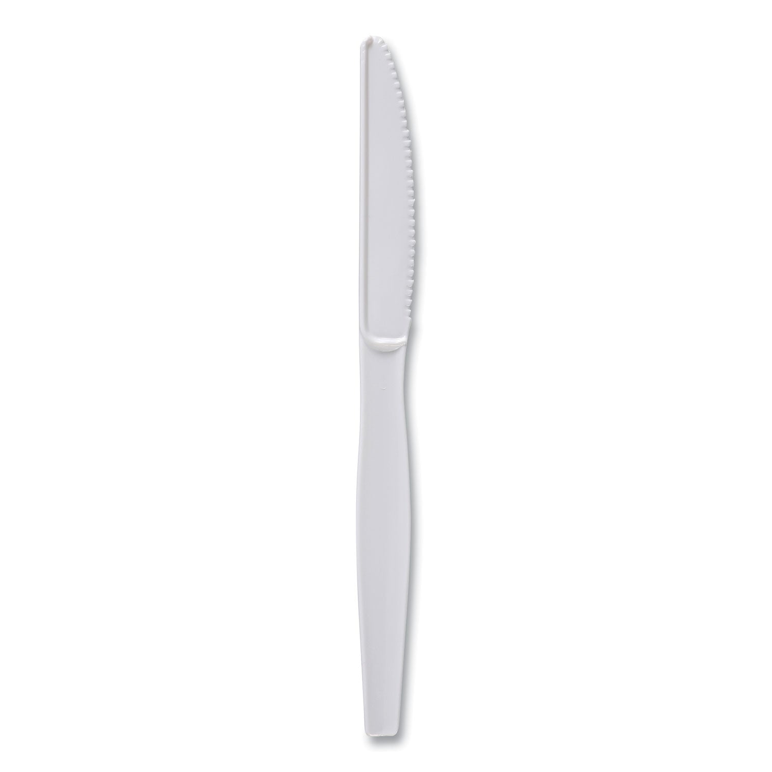 Heavyweight Polystyrene Cutlery, Knife, White, 1000/Carton - 