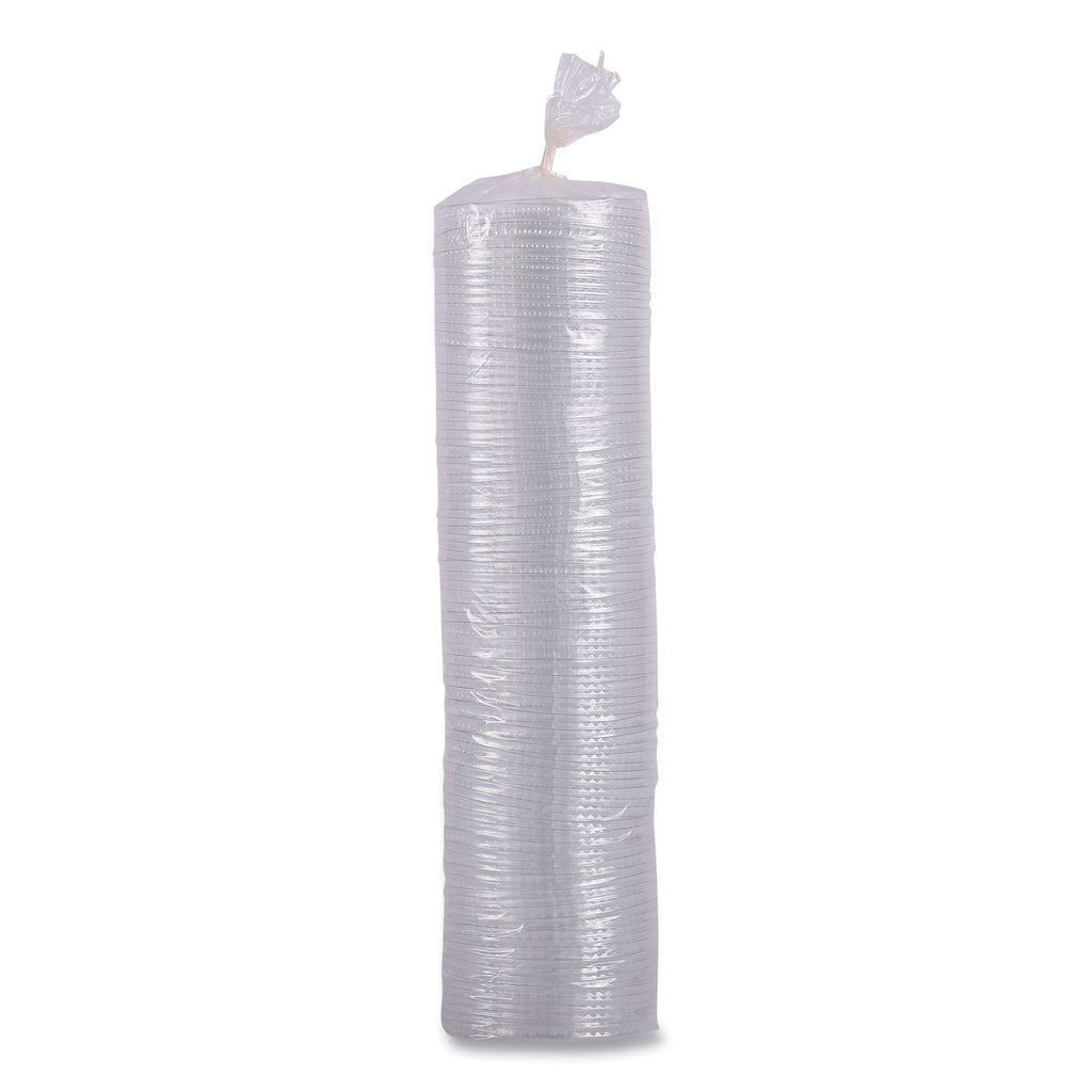 PET Cold Cup Lids, Fits 12 oz Squat and 14 to 24 oz Plastic Cups, Clear, 100/Sleeve, 10 Sleeves/Carton