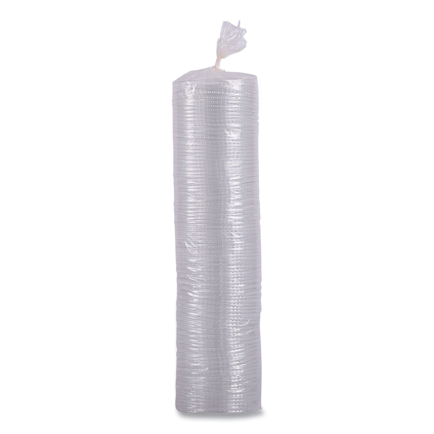 PET Cold Cup Lids, Fits 12 oz Squat and 14 to 24 oz Plastic Cups, Clear, 100/Sleeve, 10 Sleeves/Carton