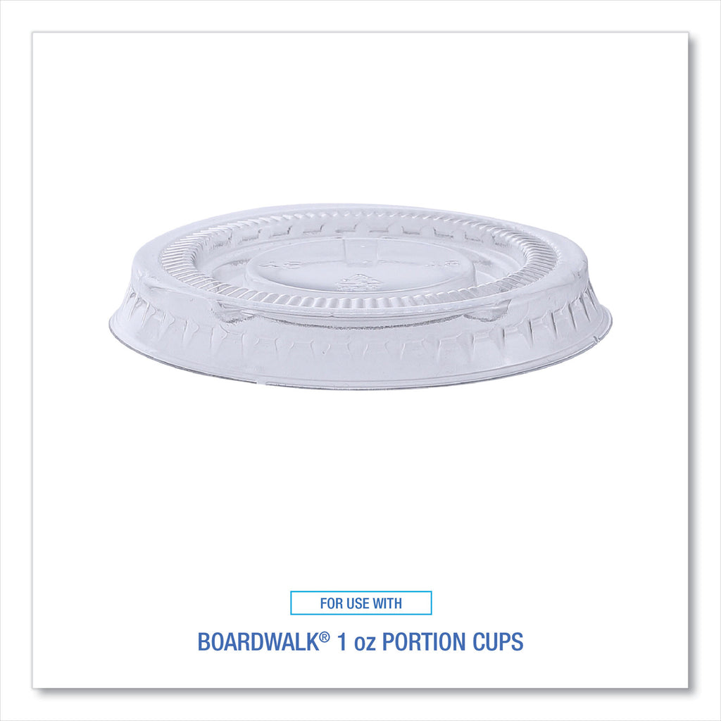 Souffle/Portion Cup Lids, Fits 1 oz Portion Cups, Clear, 2,500/Carton