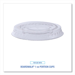 Souffle/Portion Cup Lids, Fits 1 oz Portion Cups, Clear, 2,500/Carton