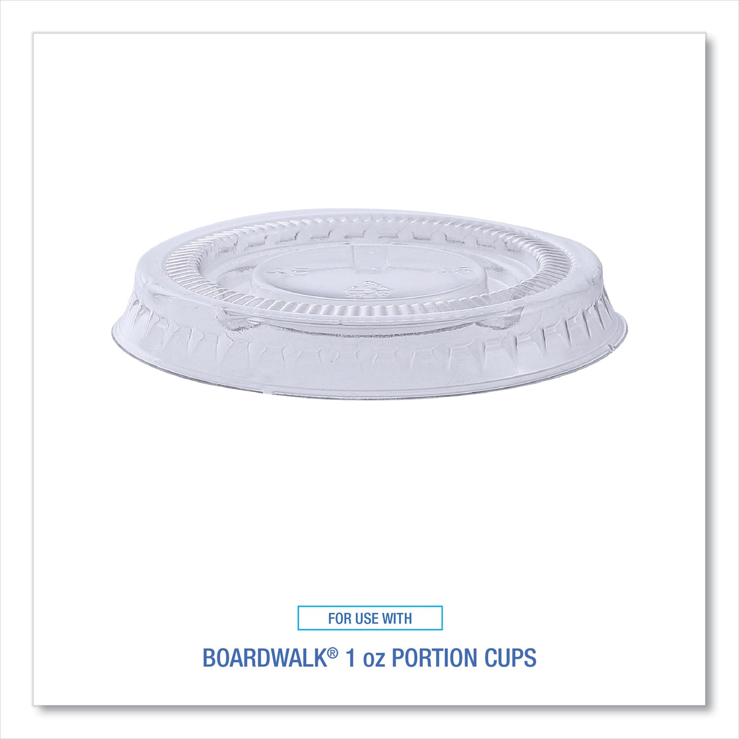 Souffle/Portion Cup Lids, Fits 1 oz Portion Cups, Clear, 2,500/Carton