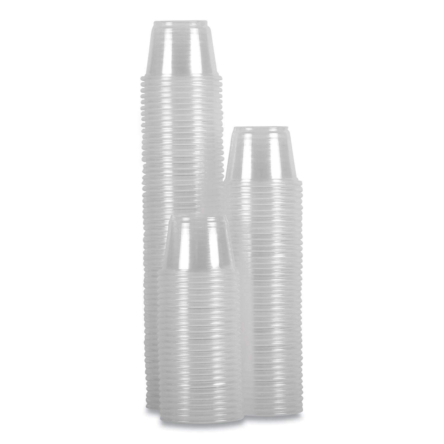 Souffle/Portion Cups, 1 oz, Polypropylene, Clear, 20 Cups/Sleeve, 125 Sleeves/Carton
