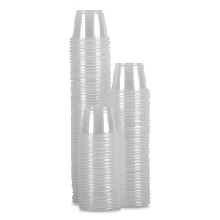 Souffle/Portion Cups, 1 oz, Polypropylene, Clear, 20 Cups/Sleeve, 125 Sleeves/Carton