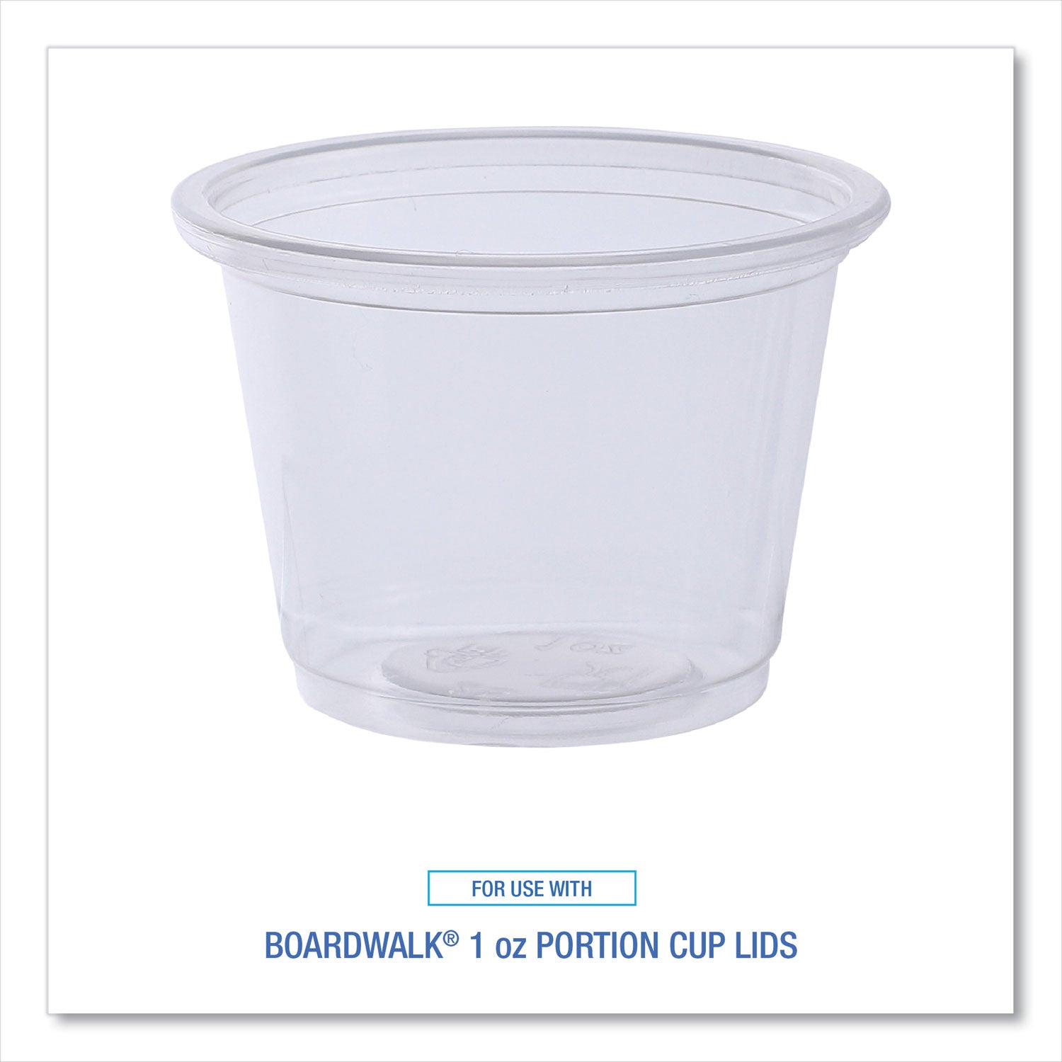 Souffle/Portion Cups, 1 oz, Polypropylene, Clear, 20 Cups/Sleeve, 125 Sleeves/Carton