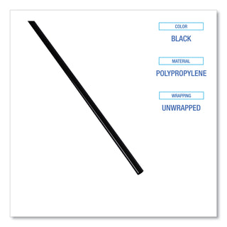 cocktail-straws-8-polypropylene-black-5000-carton_bwkslstubl - 5