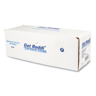 Bun Rack and Pan Cover, 52 x 80, 1-Rack, 15 Micron, Clear, 50/Carton