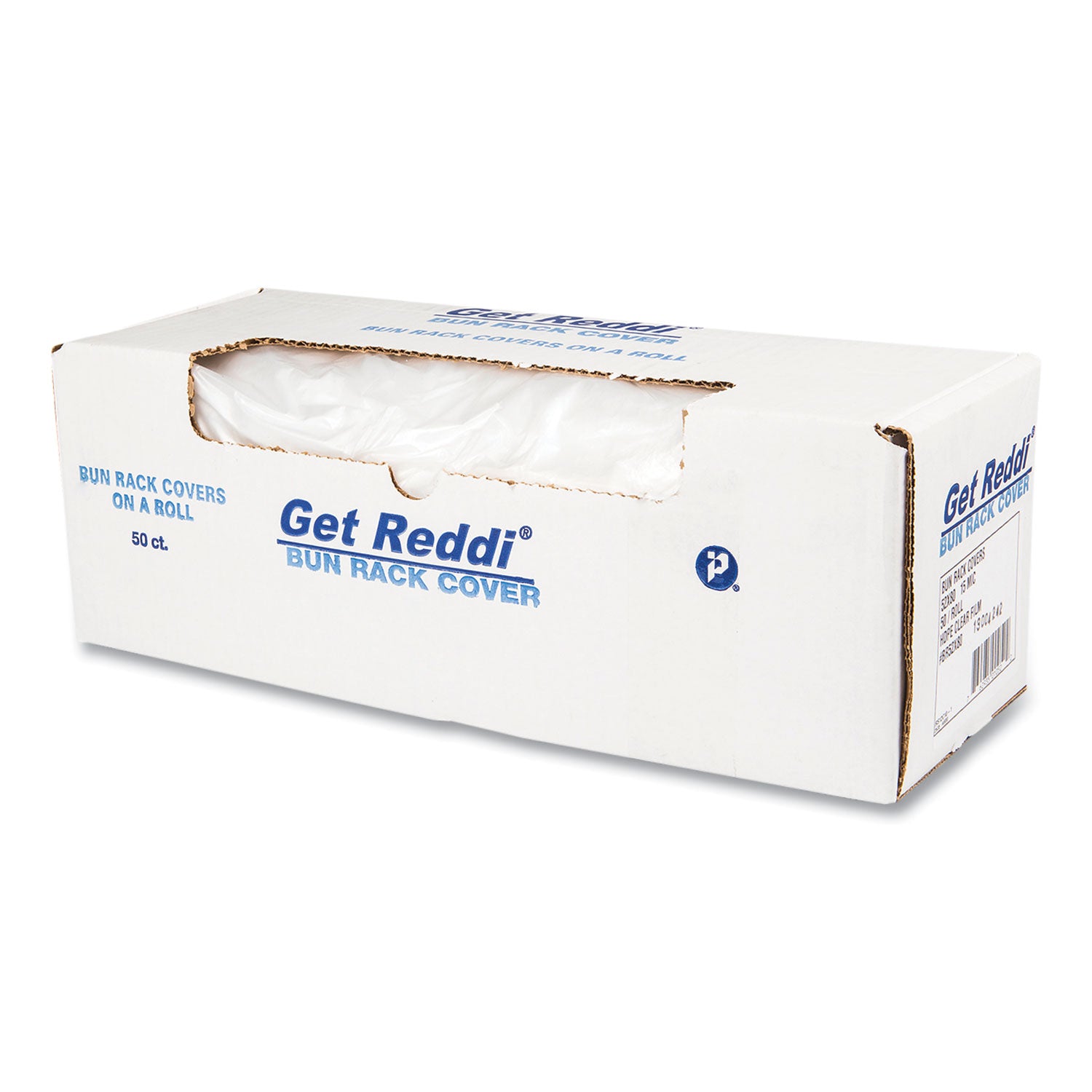 Bun Rack and Pan Cover, 52 x 80, 1-Rack, 15 Micron, Clear, 50/Carton