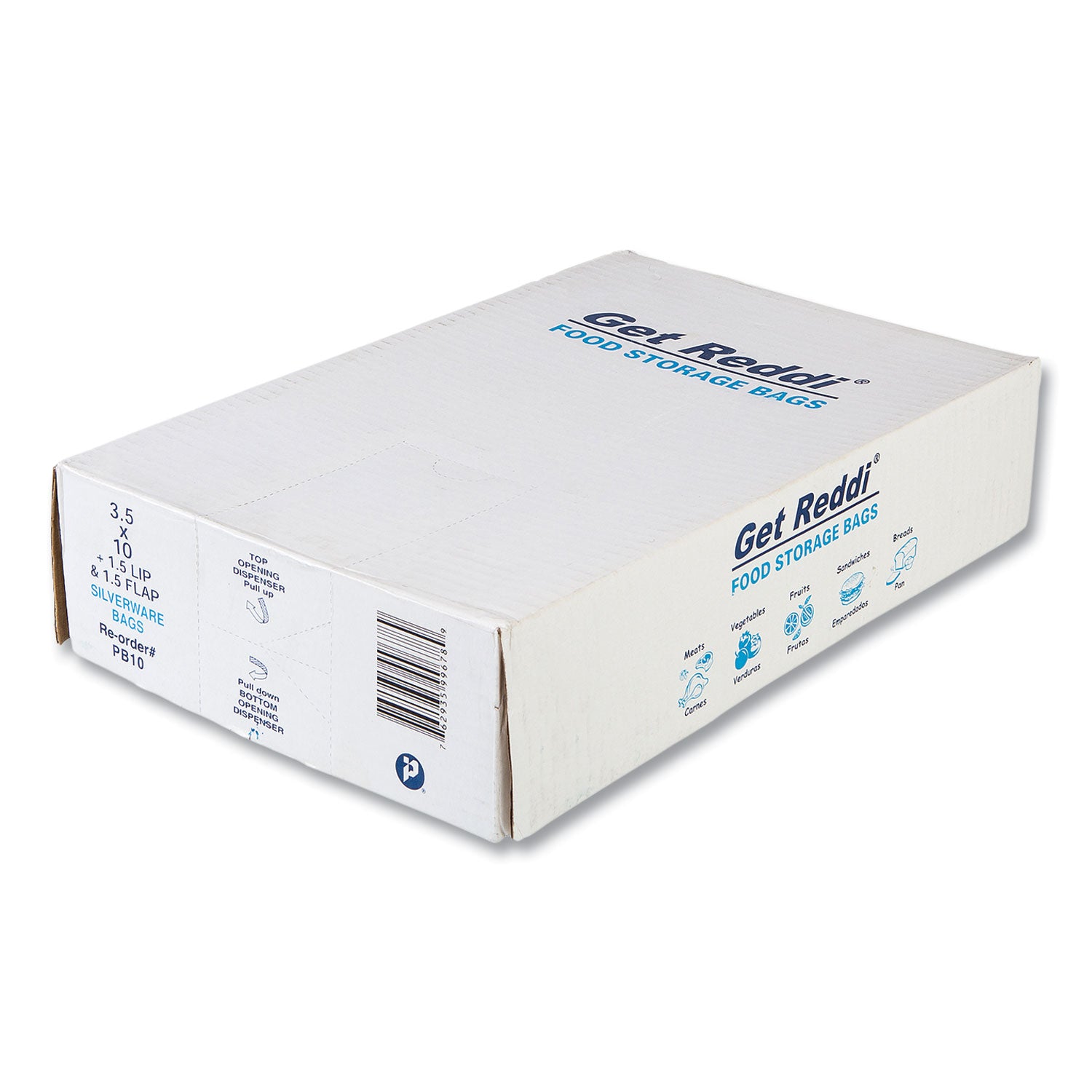Silverware Bags, 0.7 mil, 3.5" x 1.5", Clear, 2,000/Carton