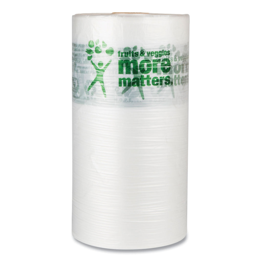 Produce Bags, 9 microns, 10" x 15", Clear, 1,400 Bags/Roll, 4 Rolls/Carton