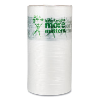 Produce Bags, 9 microns, 10" x 15", Clear, 1,400 Bags/Roll, 4 Rolls/Carton