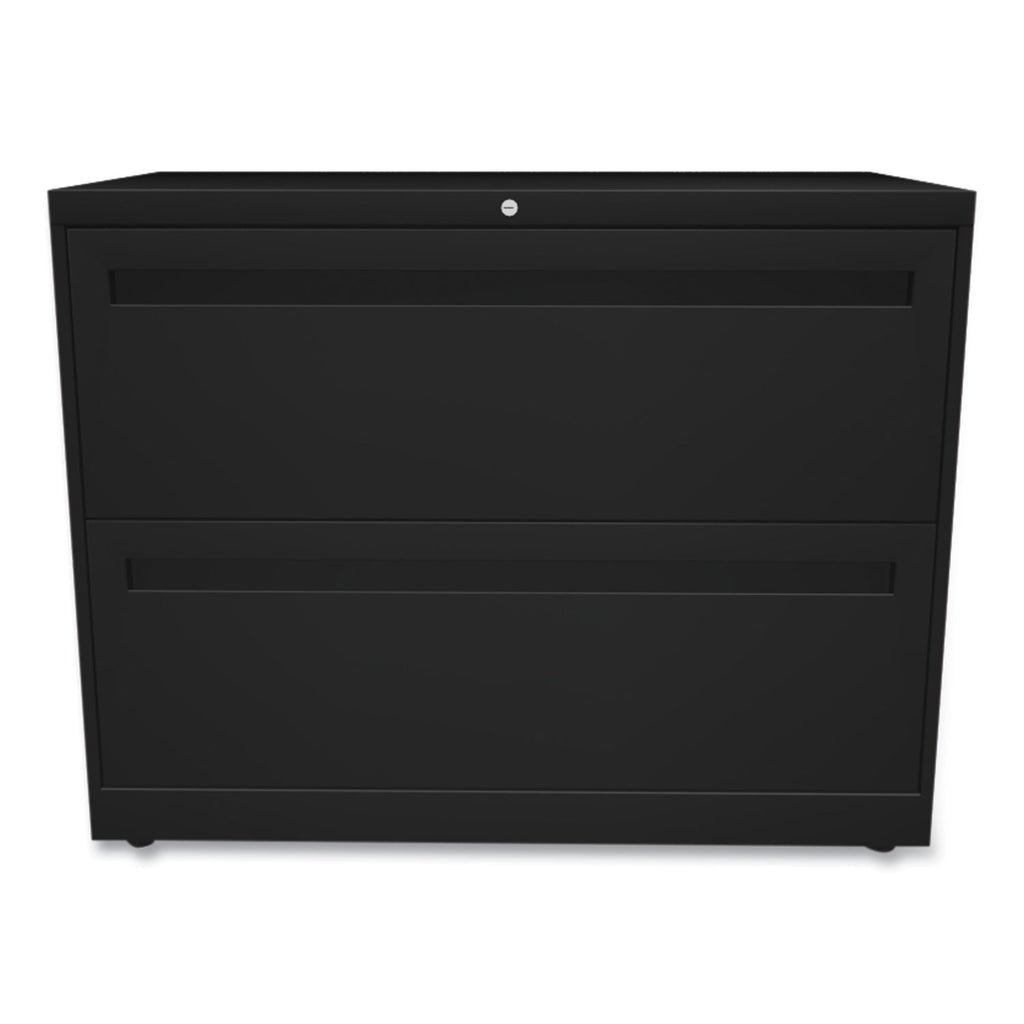 Brigade 700 Series Lateral File, 2 Legal/Letter-Size File Drawers, Black, 36" x 18" x 28