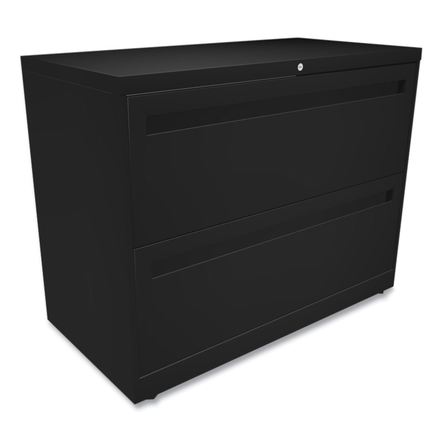 Brigade 700 Series Lateral File, 2 Legal/Letter-Size File Drawers, Black, 36" x 18" x 28