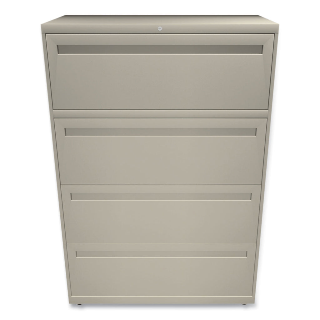 Brigade 700 Series Lateral File, 4 Legal/Letter-Size File Drawers, Putty, 36" x 18" x 52.5