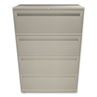 Brigade 700 Series Lateral File, 4 Legal/Letter-Size File Drawers, Putty, 36" x 18" x 52.5