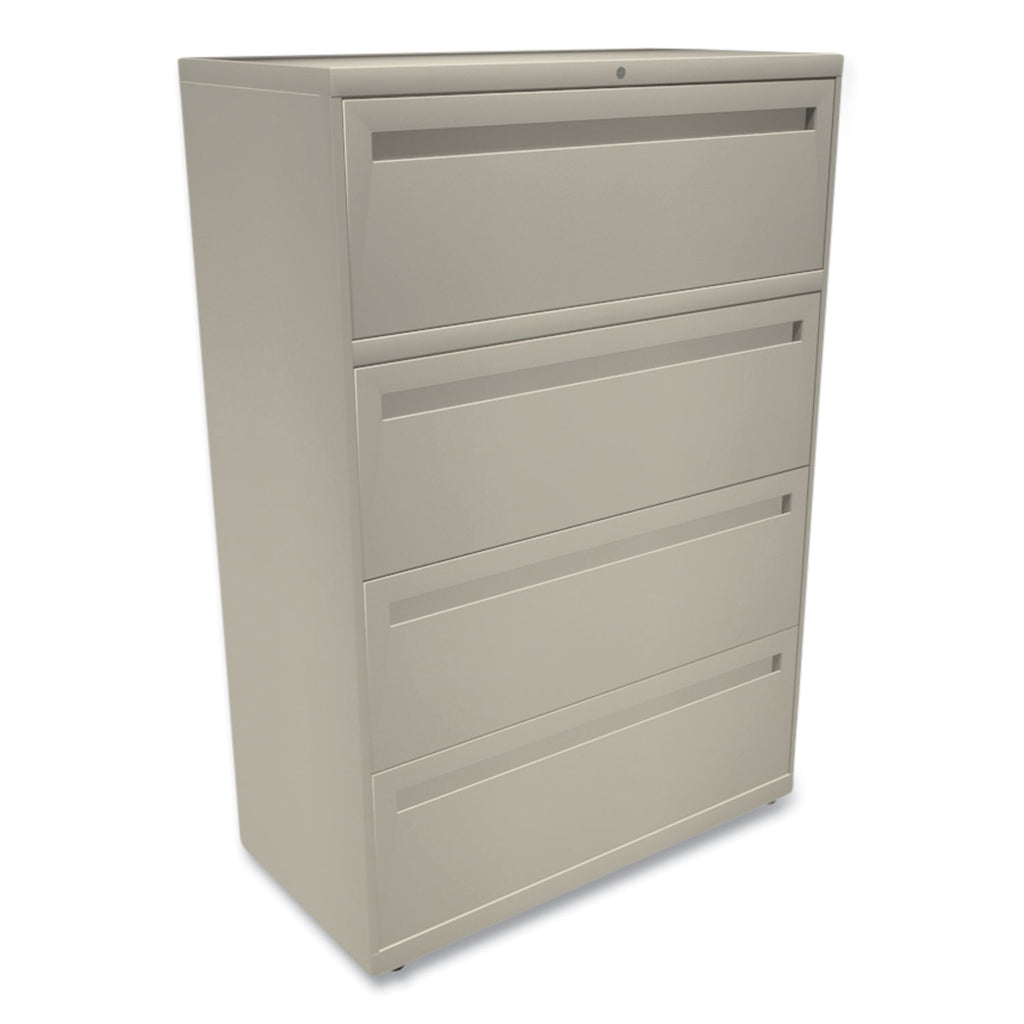 Brigade 700 Series Lateral File, 4 Legal/Letter-Size File Drawers, Putty, 36" x 18" x 52.5
