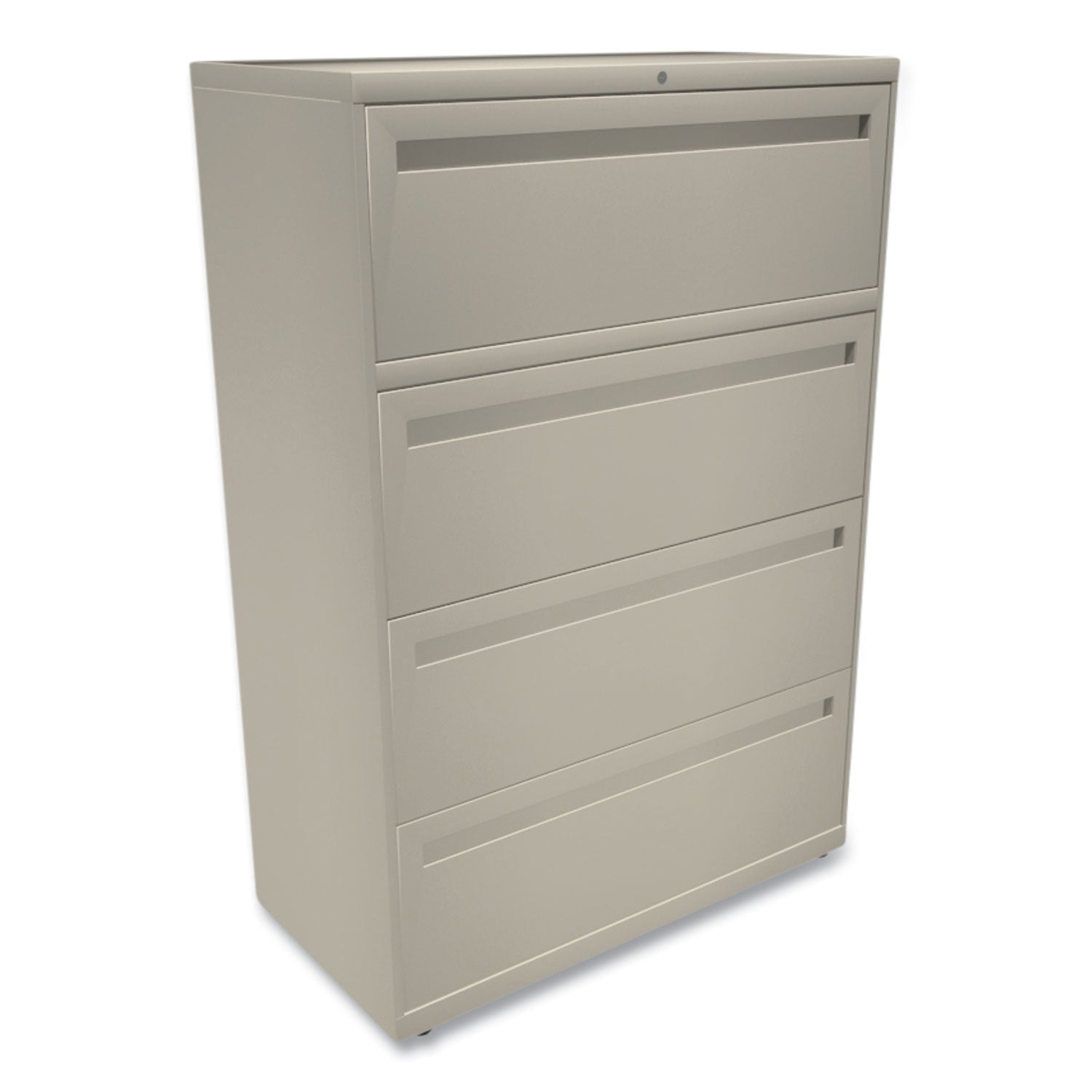 Brigade 700 Series Lateral File, 4 Legal/Letter-Size File Drawers, Putty, 36" x 18" x 52.5