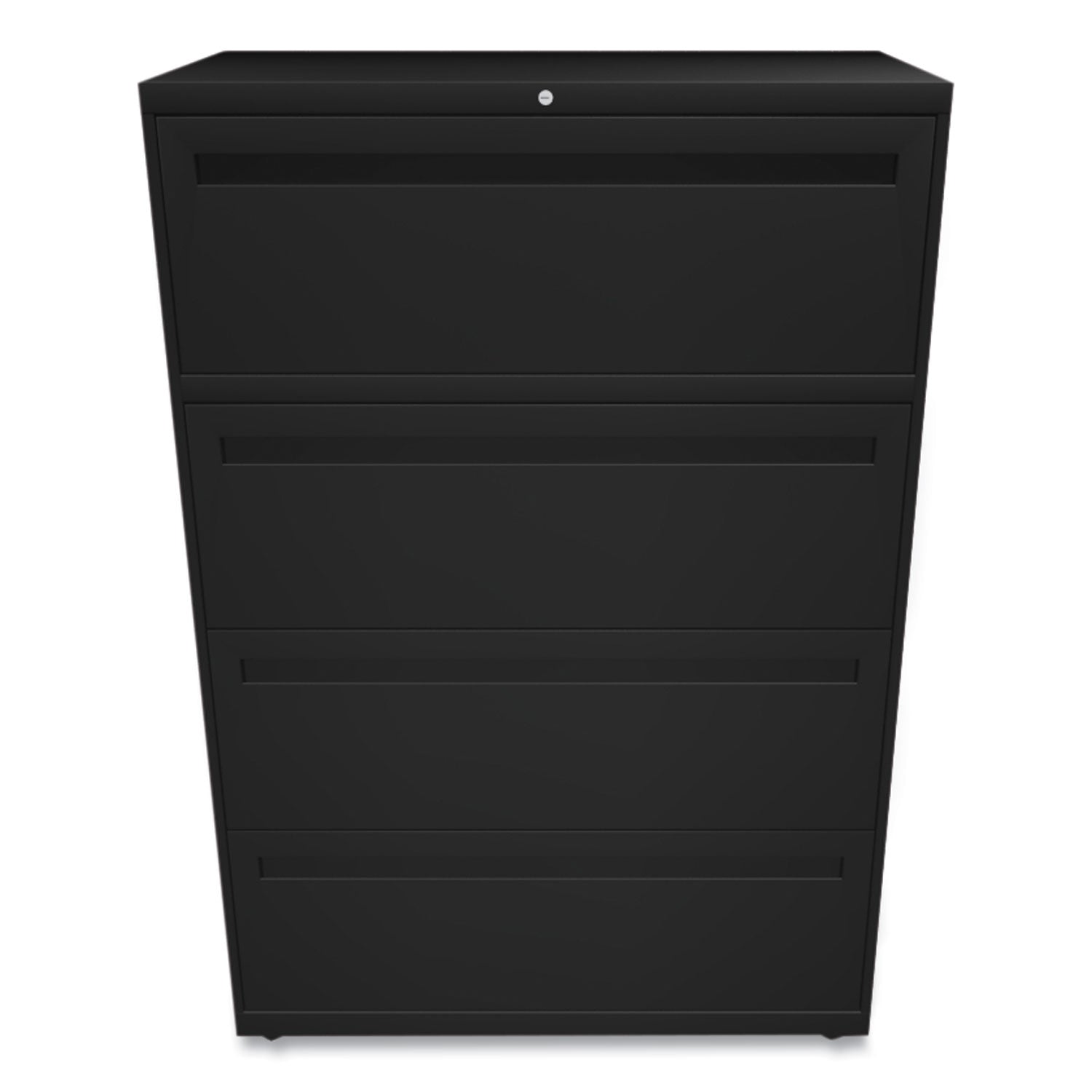 Brigade 700 Series Lateral File, 4 Legal/Letter-Size File Drawers, Black, 36" x 18" x 52.5