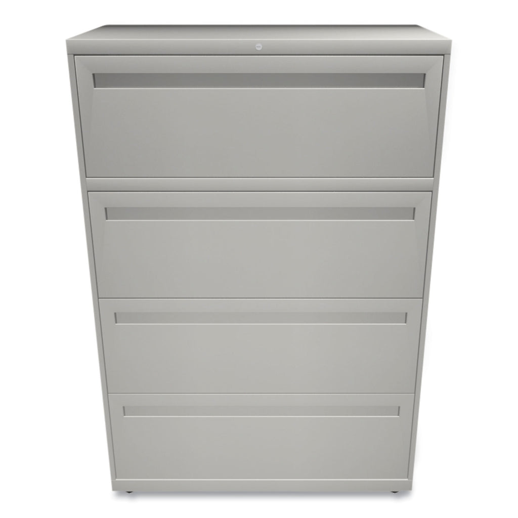 Brigade 700 Series Lateral File, 4 Legal/Letter-Size File Drawers, Light Gray, 36" x 18" x 52.5