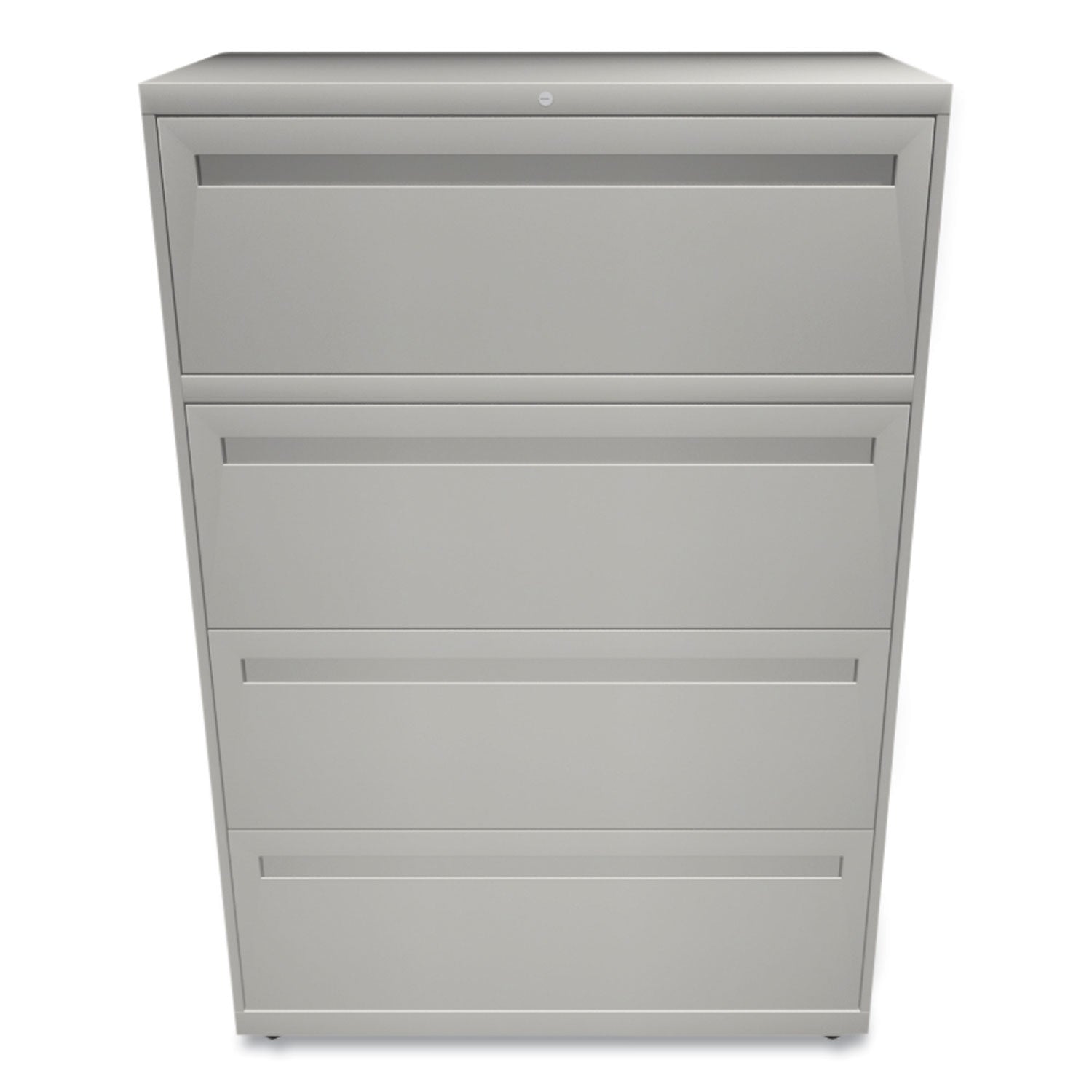 Brigade 700 Series Lateral File, 4 Legal/Letter-Size File Drawers, Light Gray, 36" x 18" x 52.5