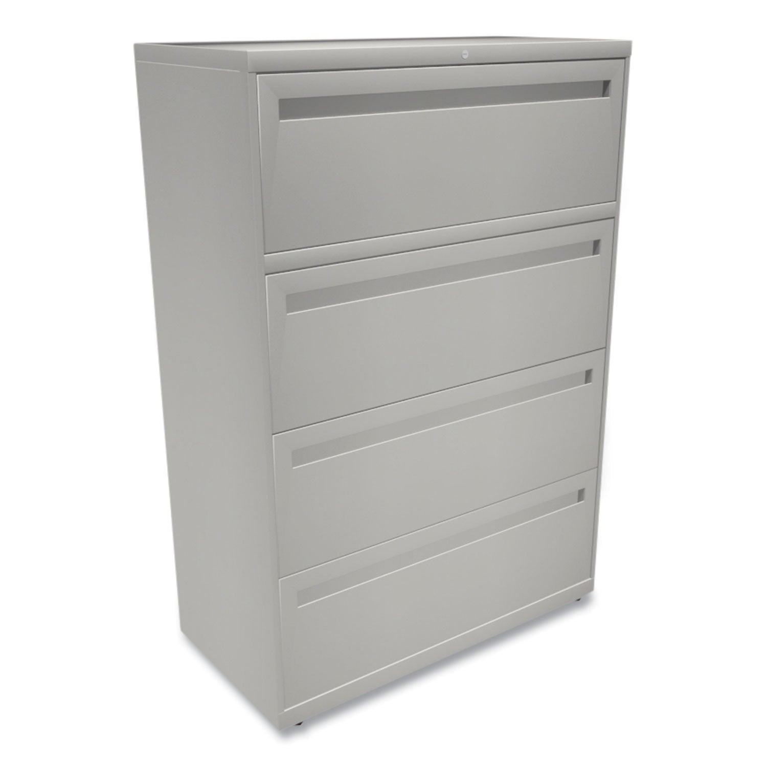 Brigade 700 Series Lateral File, 4 Legal/Letter-Size File Drawers, Light Gray, 36" x 18" x 52.5
