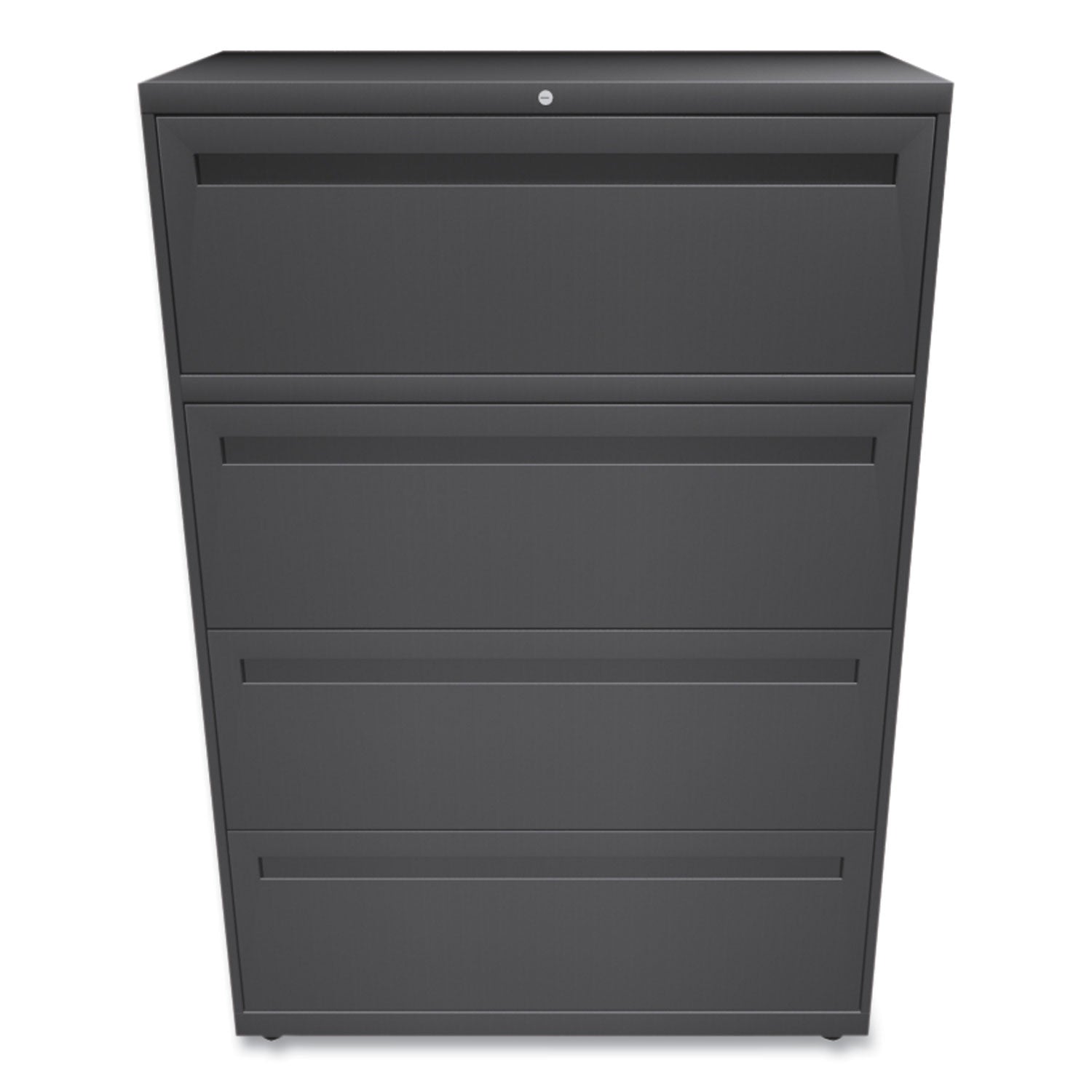 Brigade 700 Series Lateral File, 4 Legal/Letter-Size File Drawers, Charcoal, 36" x 18" x 52.5 - 