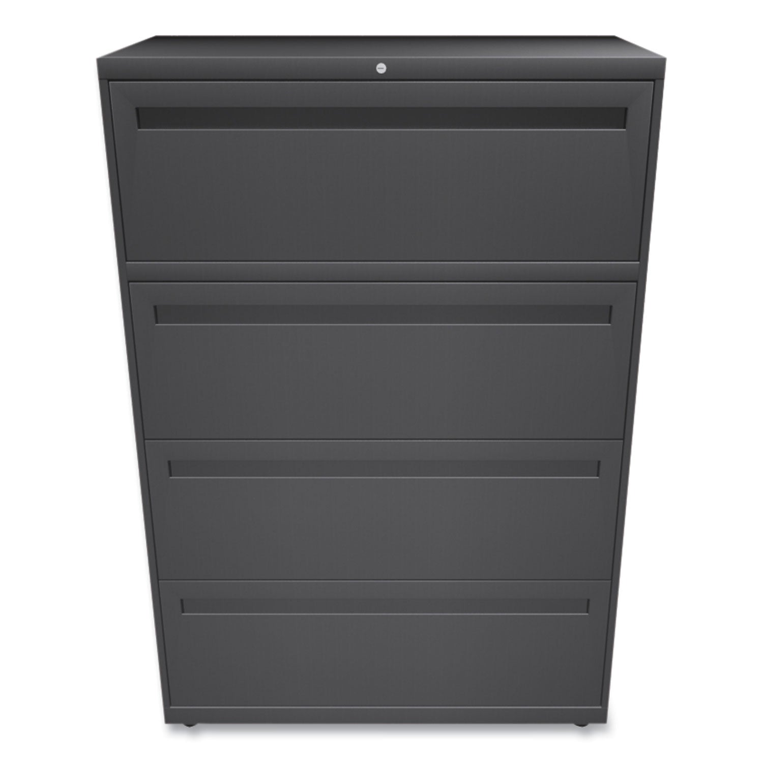 Brigade 700 Series Lateral File, 4 Legal/Letter-Size File Drawers, Charcoal, 36" x 18" x 52.5