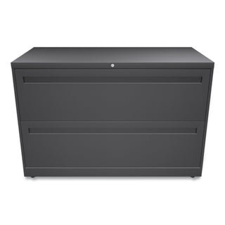 Brigade 700 Series Lateral File, 2 Legal/Letter-Size File Drawers, Charcoal, 42" x 18" x 28