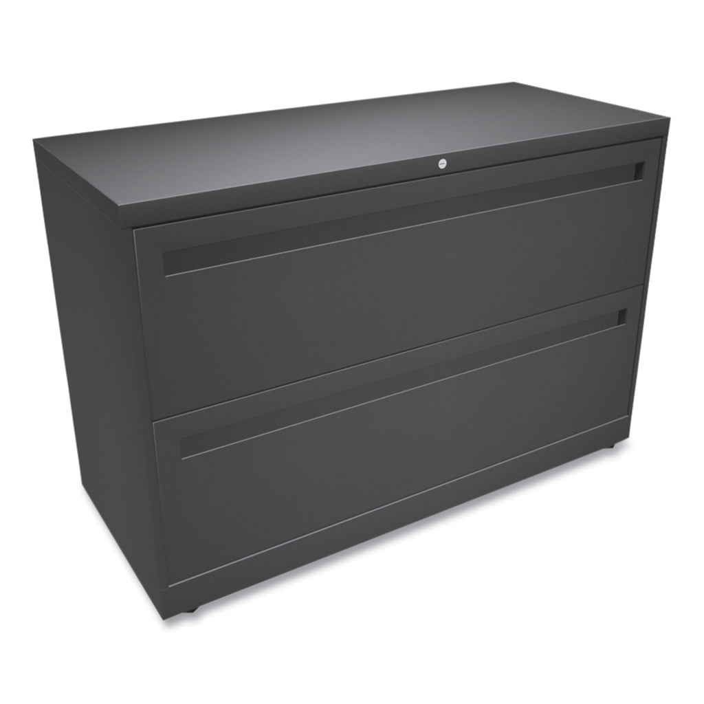 Brigade 700 Series Lateral File, 2 Legal/Letter-Size File Drawers, Charcoal, 42" x 18" x 28