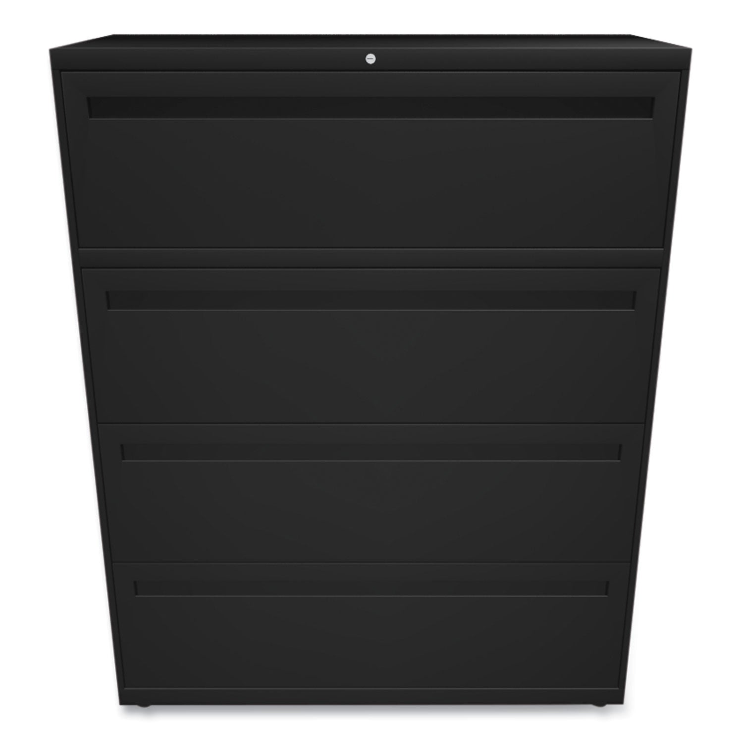 Brigade 700 Series Lateral File, 4 Legal/Letter-Size File Drawers, Black, 42" x 18" x 52.5 - 