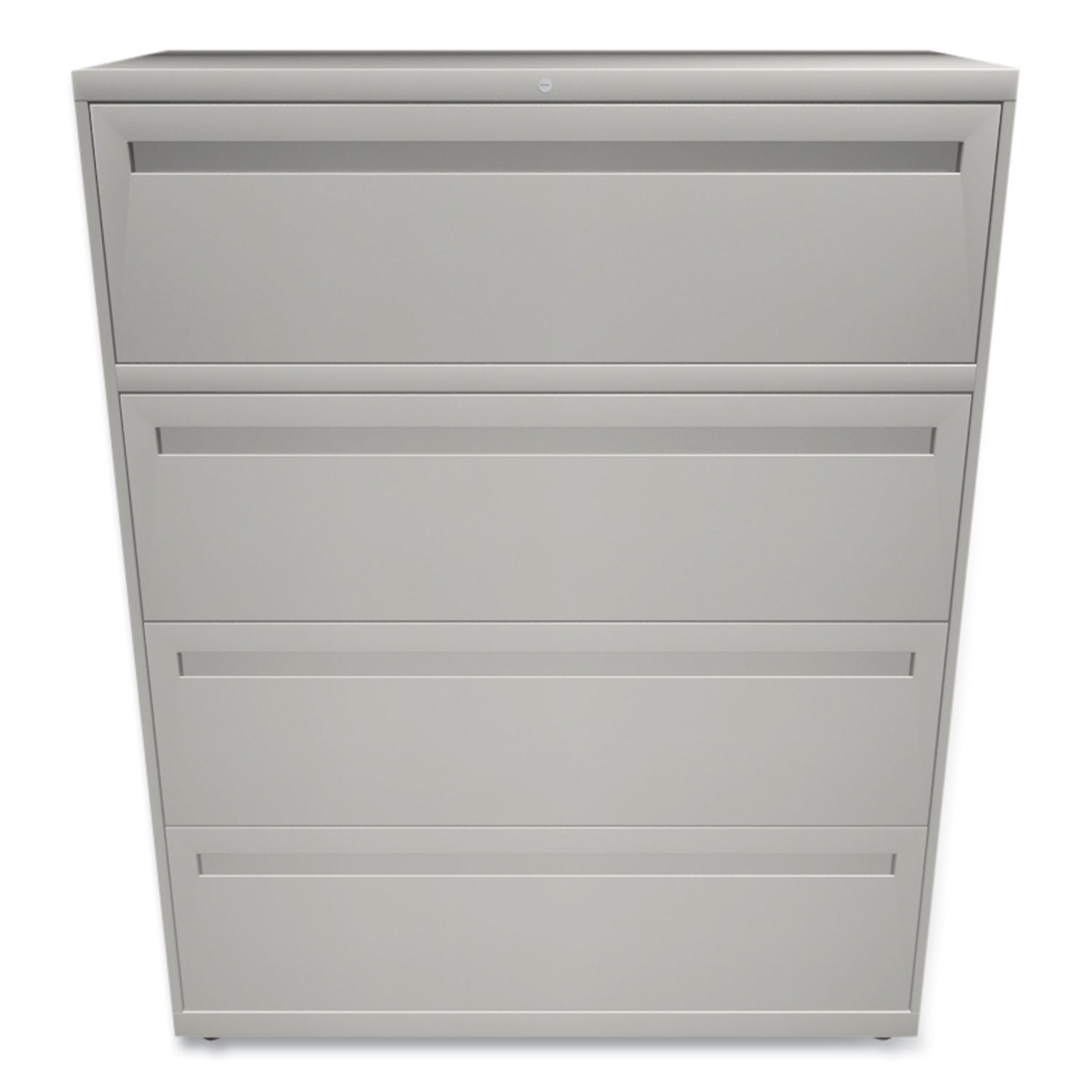 Brigade 700 Series Lateral File, 4 Legal/Letter-Size File Drawers, Light Gray, 42" x 18" x 52.5