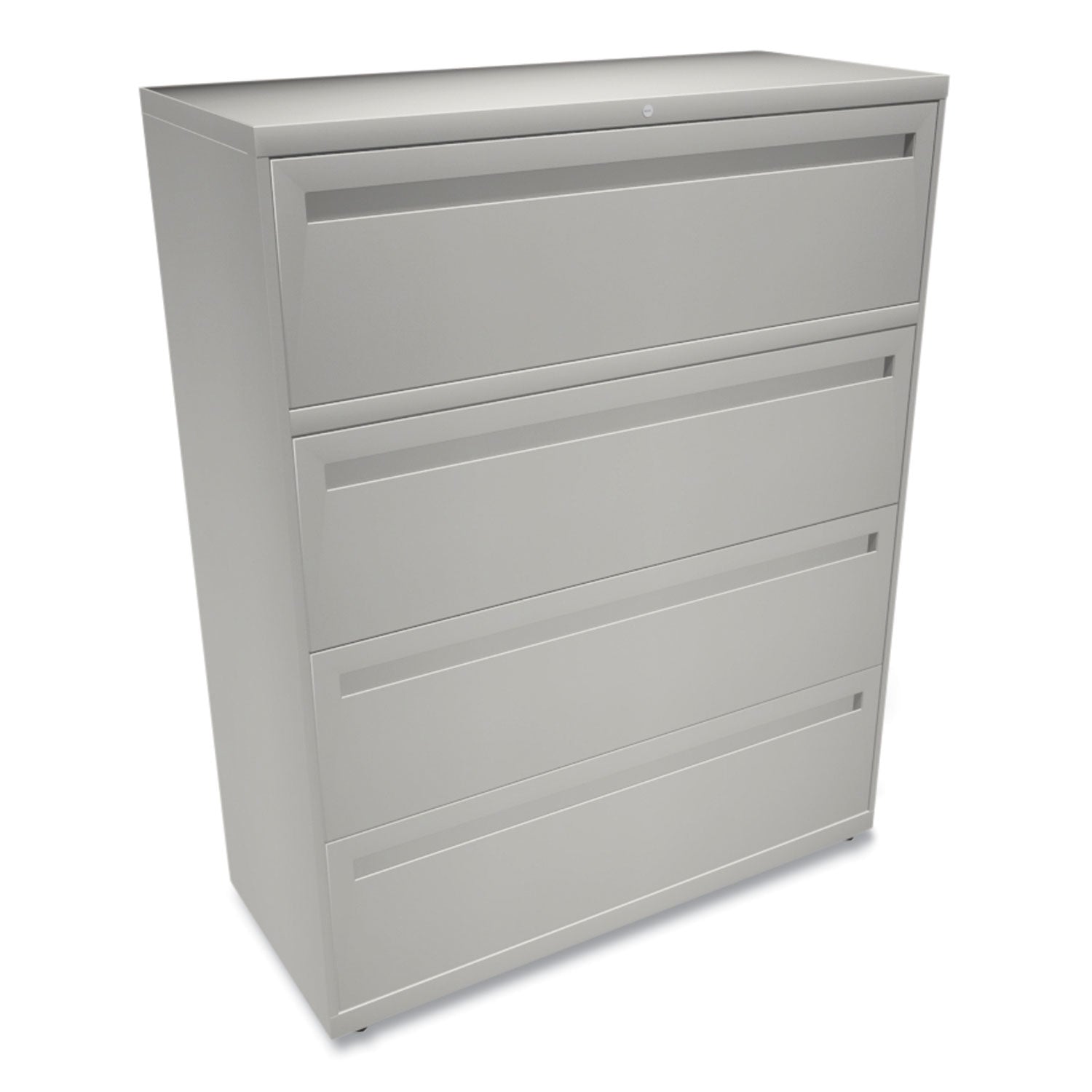 Brigade 700 Series Lateral File, 4 Legal/Letter-Size File Drawers, Light Gray, 42" x 18" x 52.5