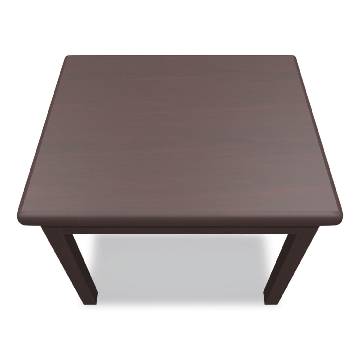 Laminate Occasional Table, Rectangular, 24w x 20d x 20h, Mahogany - 