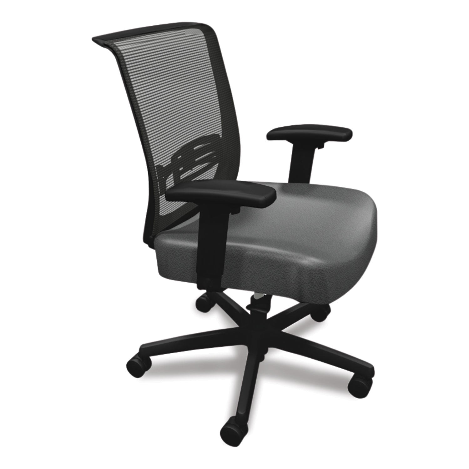 convergence-mid-back-task-chair-synchro-tilt-and-seat-glide-supports-up-to-275-lb-iron-ore-seat-black-back-base_honcmy1acu19 - 3