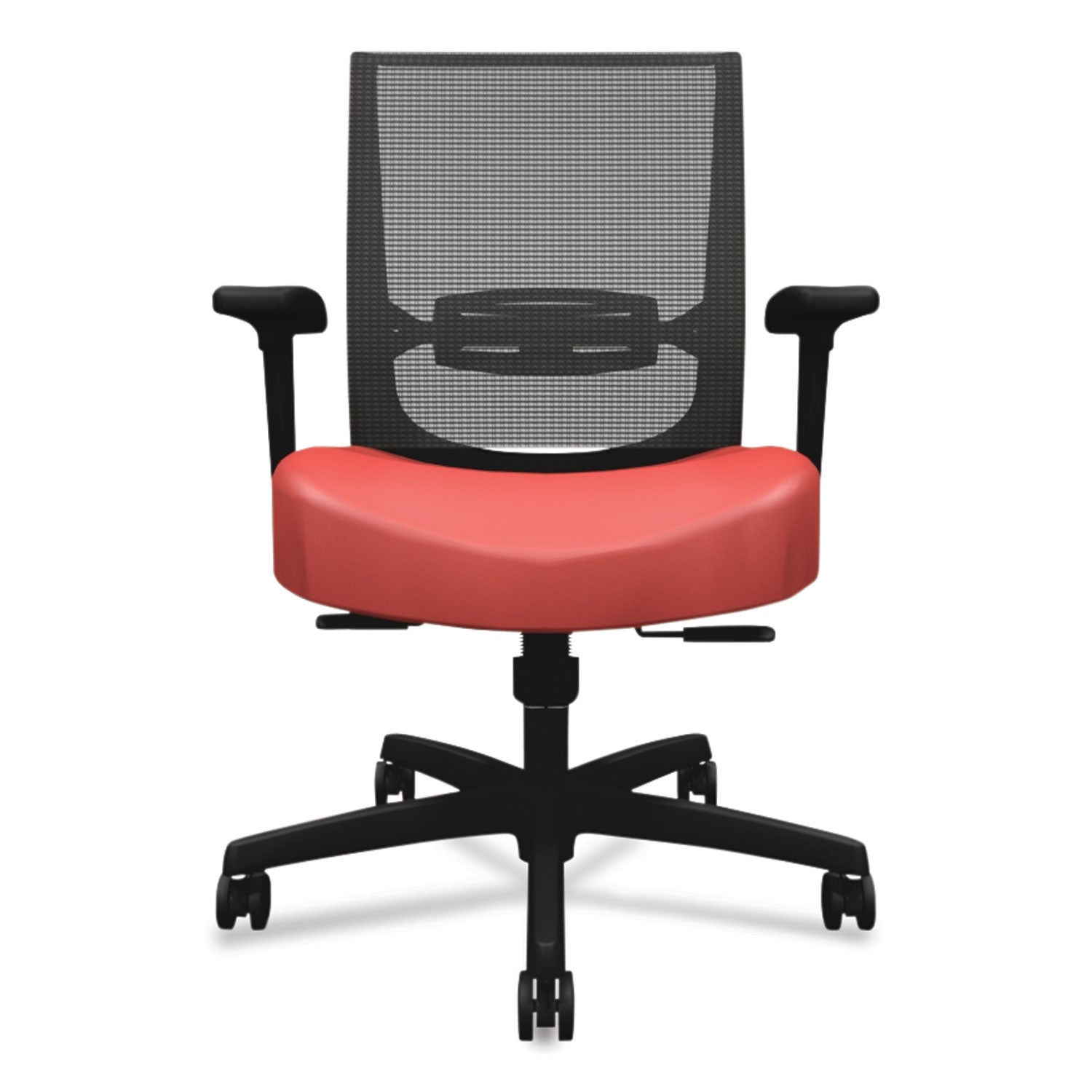 convergence-mid-back-task-chair-synchro-tilt-and-seat-glide-supports-up-to-275-lb-red-seat-black-back-base_honcmy1acu67 - 2