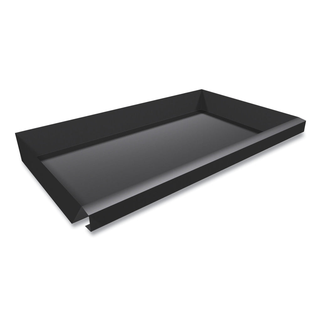 Center Drawer with Core Removable Locks, Metal, 24.75w x 14.75d x 3h, Charcoal