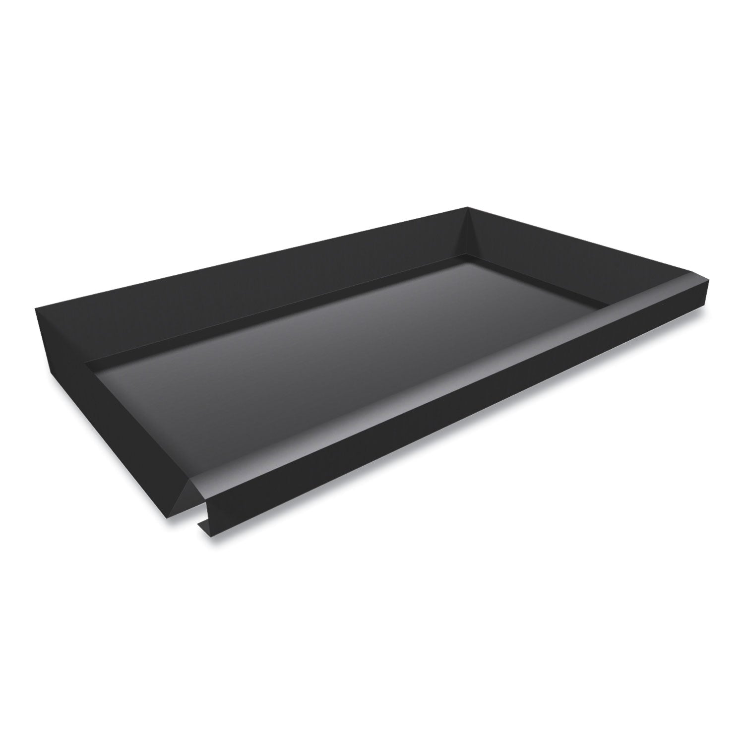 Center Drawer with Core Removable Locks, Metal, 24.75w x 14.75d x 3h, Charcoal