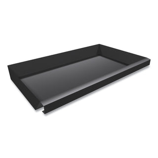 Center Drawer with Core Removable Locks, Metal, 24.75w x 14.75d x 3h, Charcoal