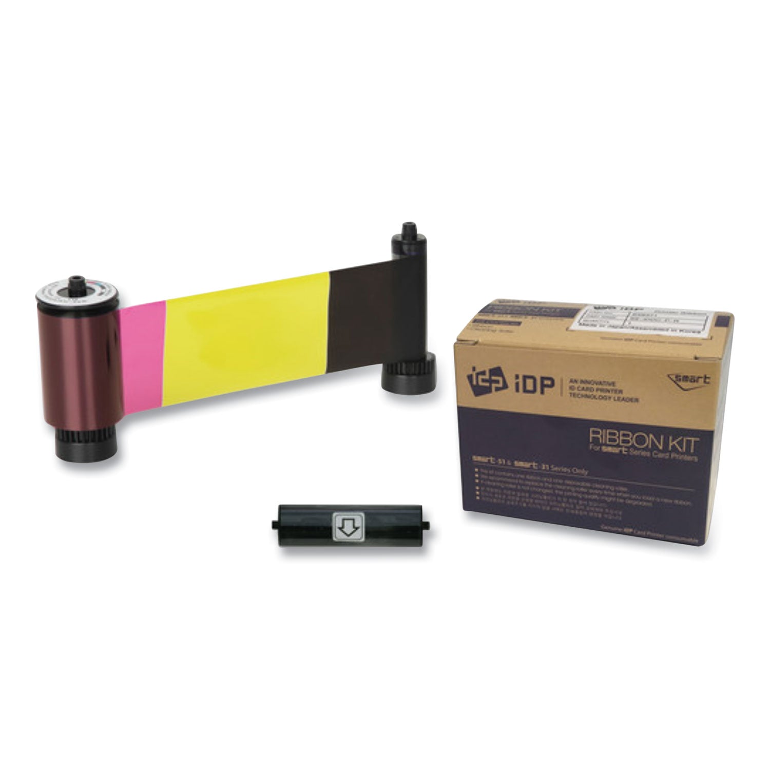 38311 Full Color ID Card Printer Ribbon, Dark Gray