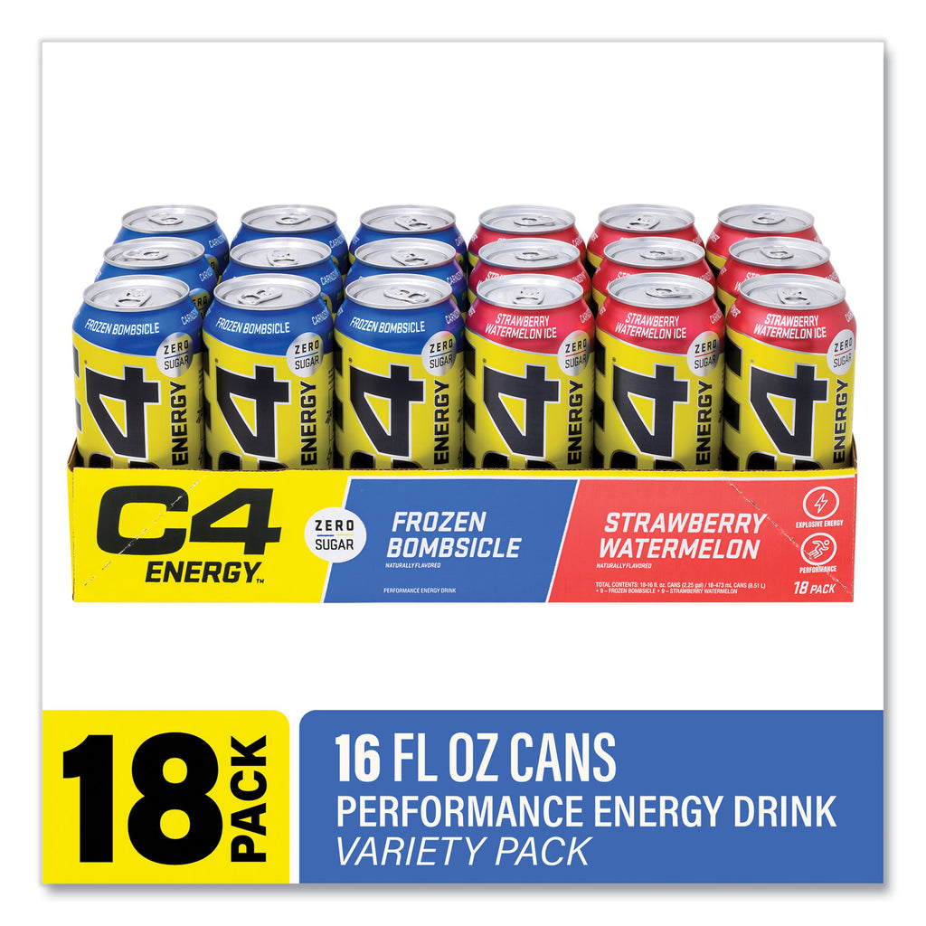 Drink Variety Pack, Assorted Flavors, 16 oz Can, 18/Carton, Ships in 1-3 Business Days