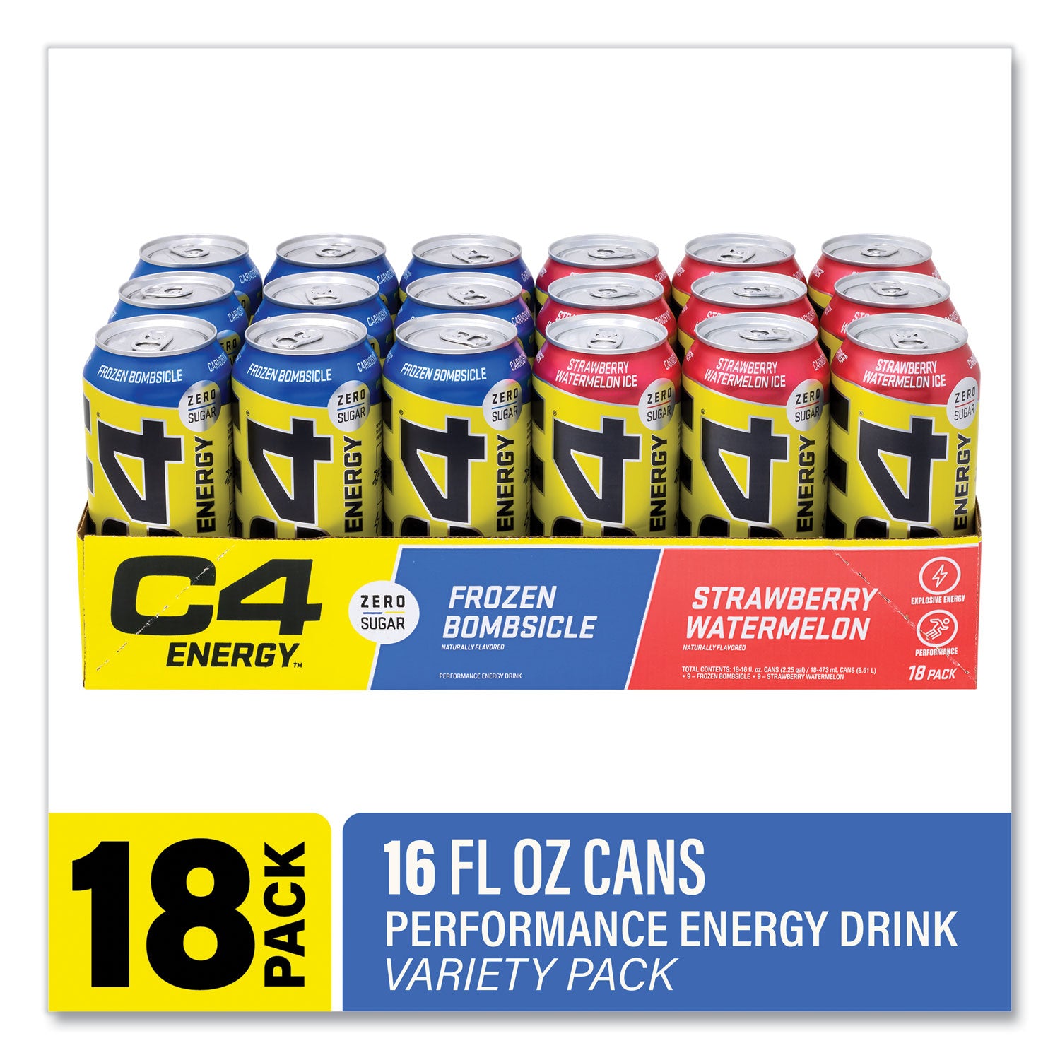 Drink Variety Pack, Assorted Flavors, 16 oz Can, 18/Carton, Ships in 1-3 Business Days