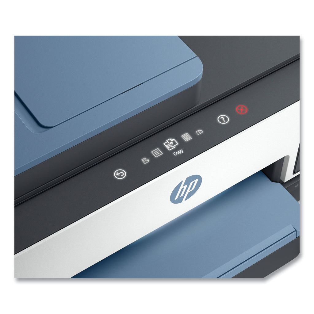 HP Smart Tank 7602 Wireless Inkjet Multifunction Printer - Color - White - Copier/Fax/Printer/Scanner - 4800 x 1200 dpi Print - Automatic Duplex Print - Up to 6000 Pages Monthly - Color Flatbed Scanner - 1200 dpi Optical Scan - Color Fax - Gigabit Et