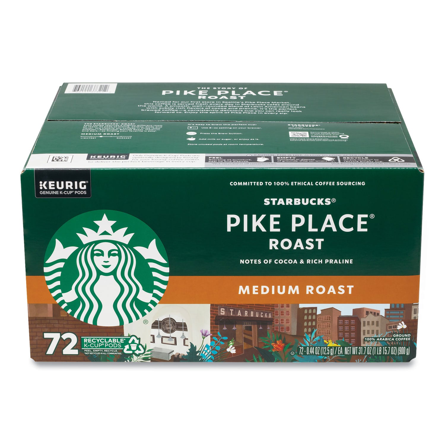 Pike Place Coffee K-Cups, 72/Carton, Ships in 1-3 Business Days