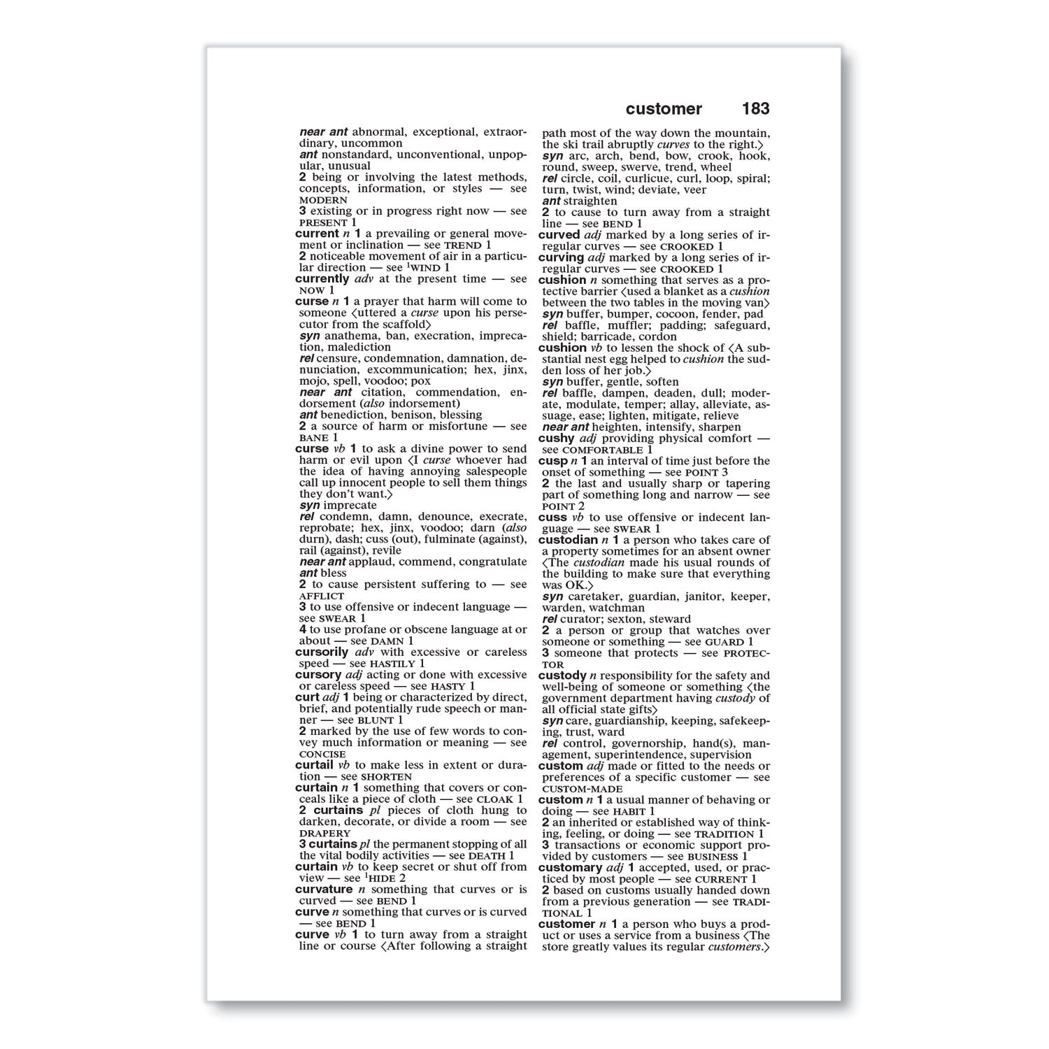 Thesaurus, Paperback, 832 Pages