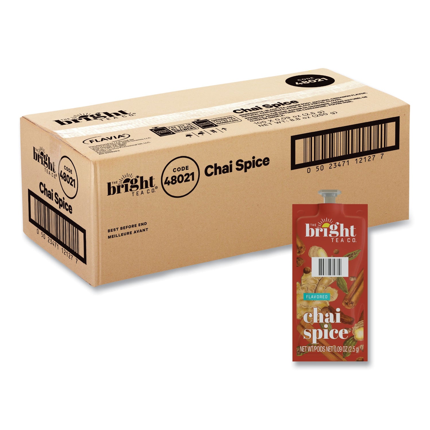 the-bright-tea-co-chai-spice-black-tea-freshpack-chai-spice-009-oz-pouch-100-carton_lav48021 - 1